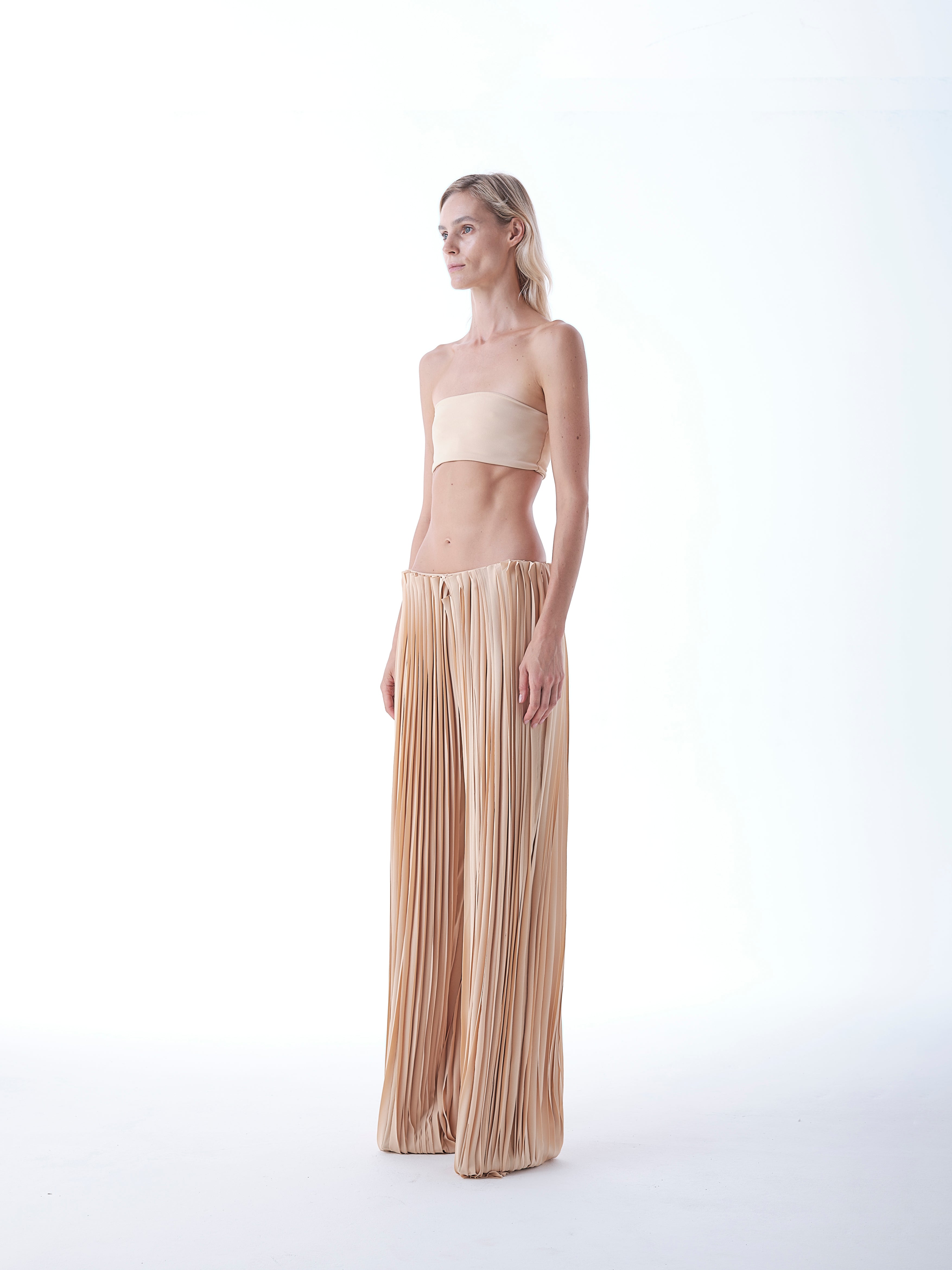 Jersey Top and Layered Pants Set