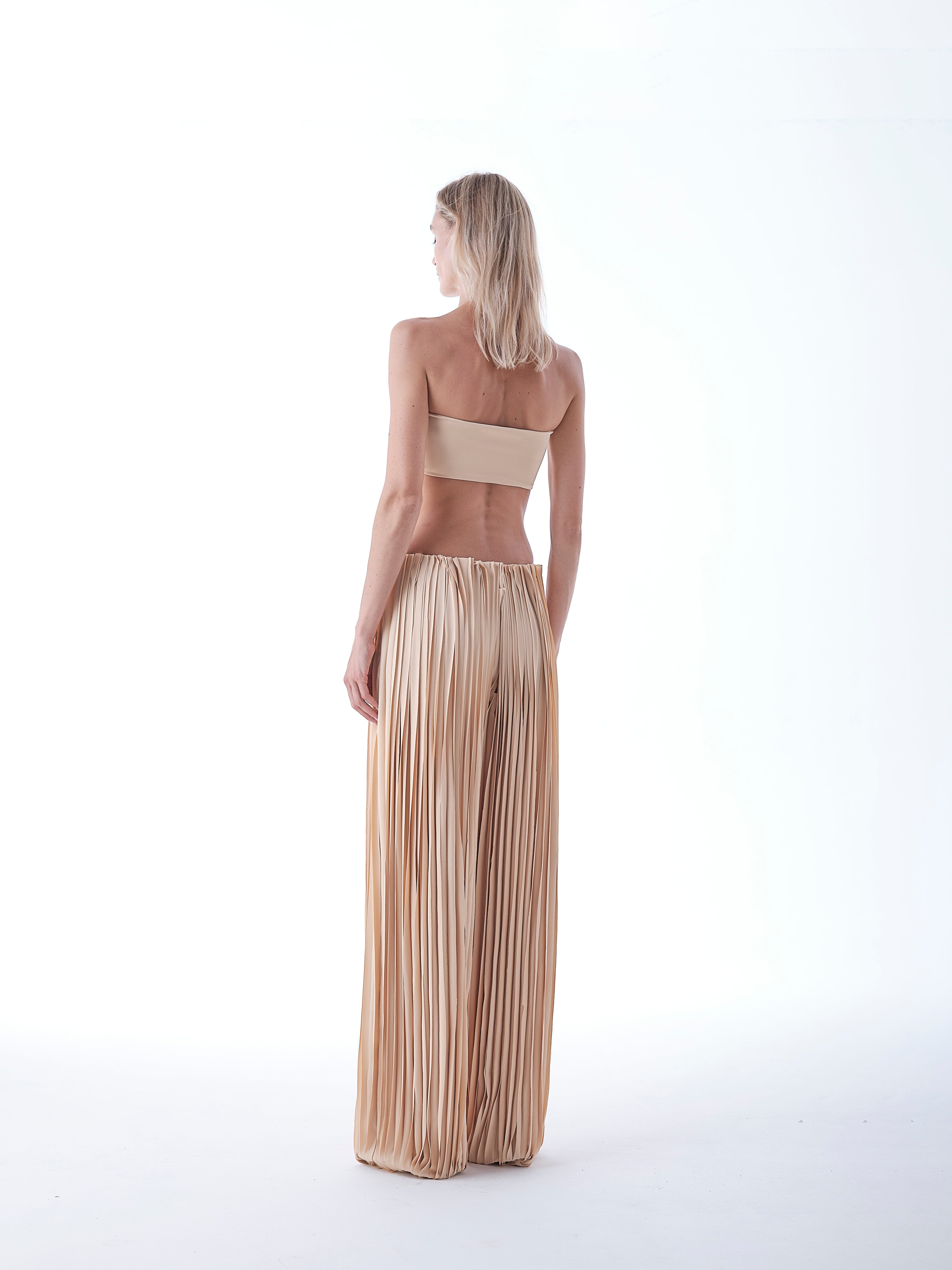 Jersey Top and Layered Pants Set