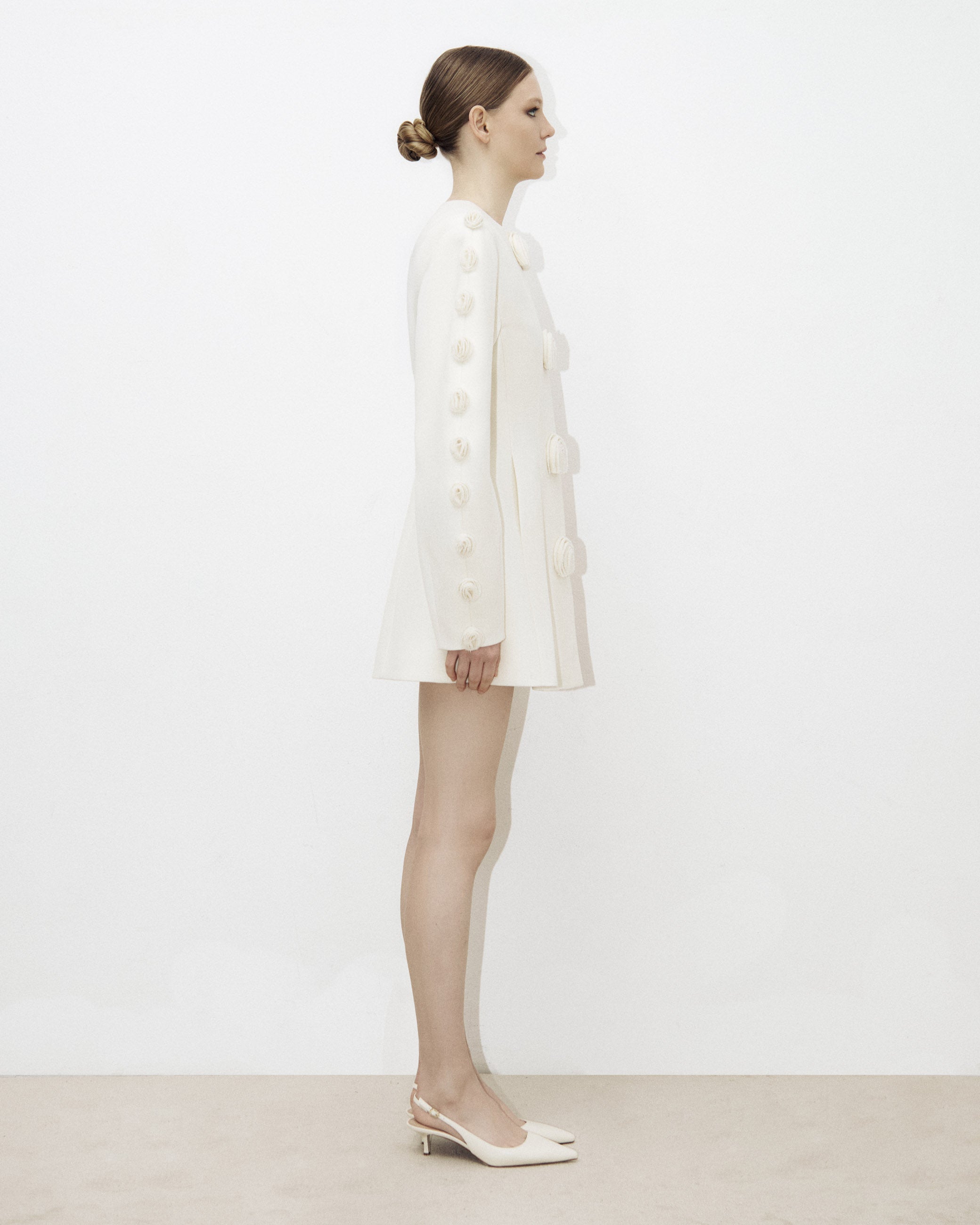 Short Structured Coat with Boli Embroidery