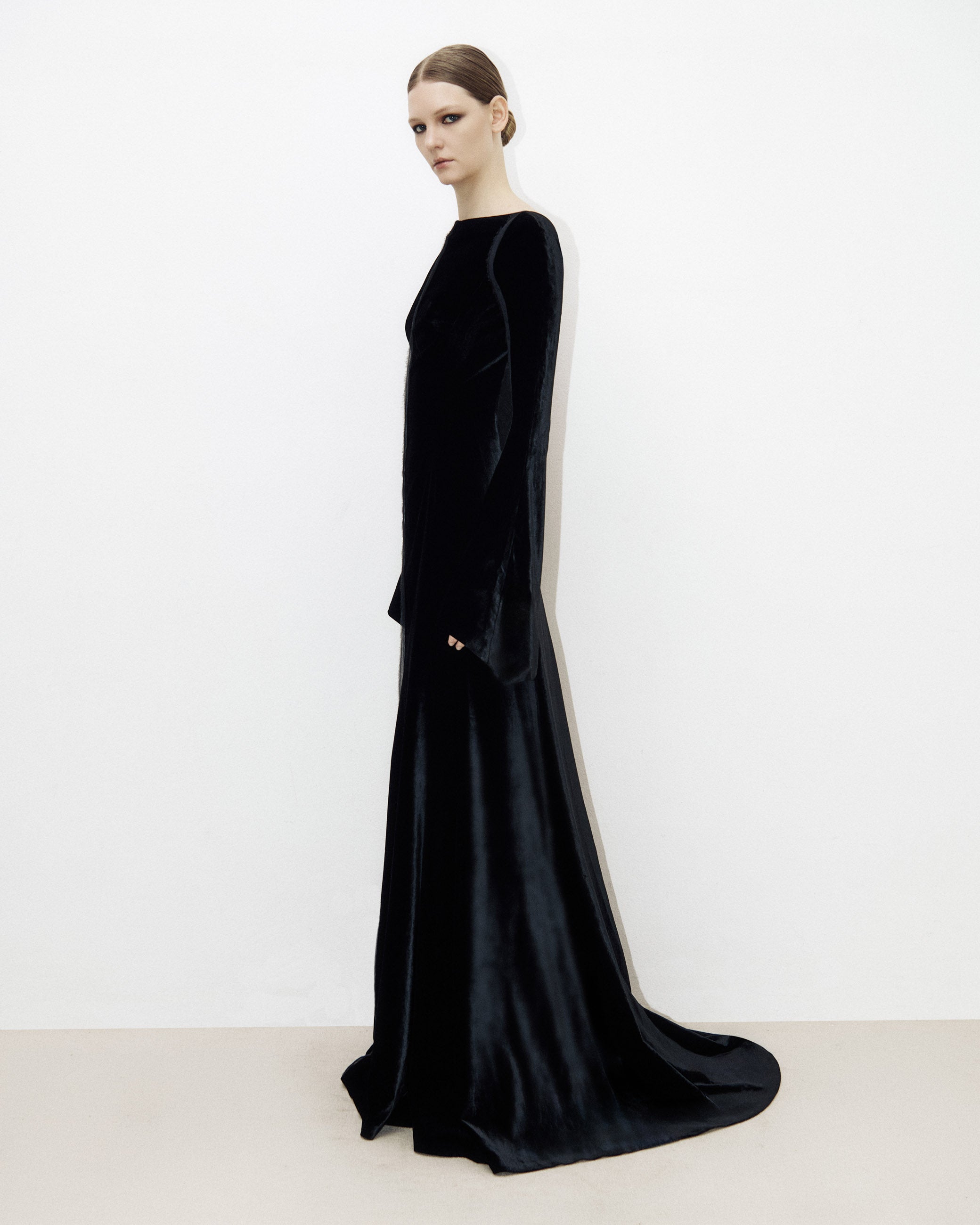 Velvet Open-Back Cocktail Dress