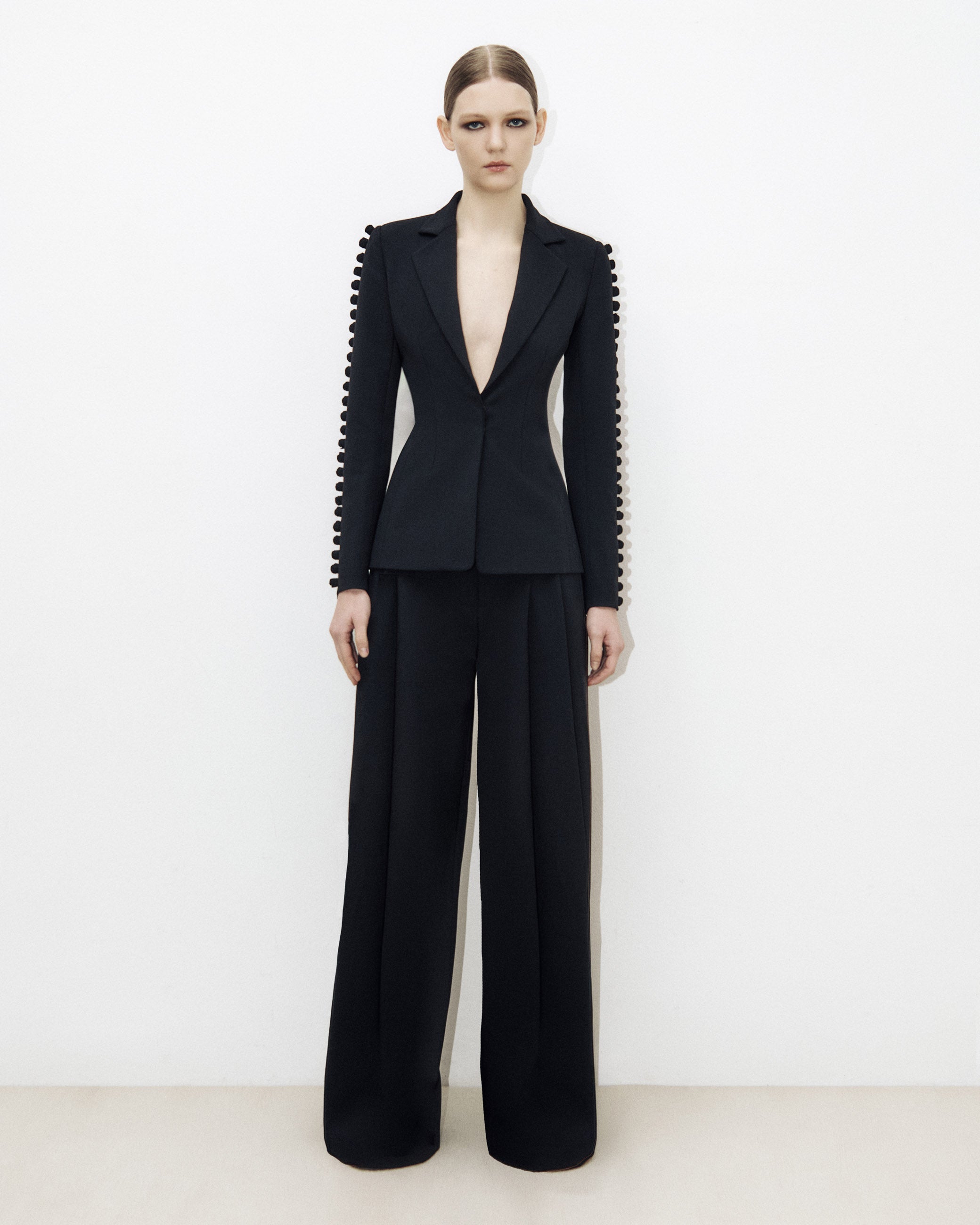 Boli Embroidered Tailored Jacket & Triple Pleat Tailored Trouser