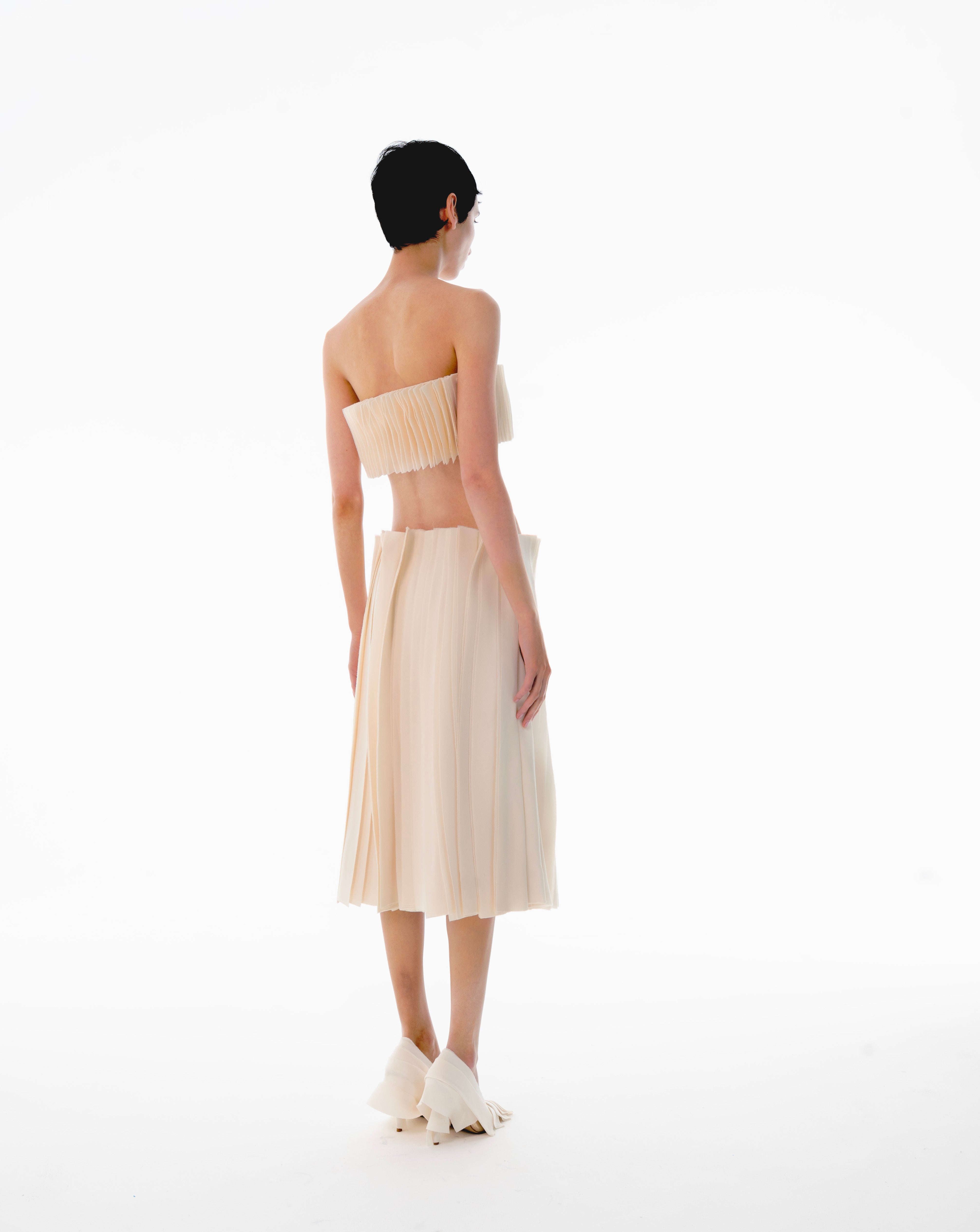 Two-Piece Bandeau top and Skirt set