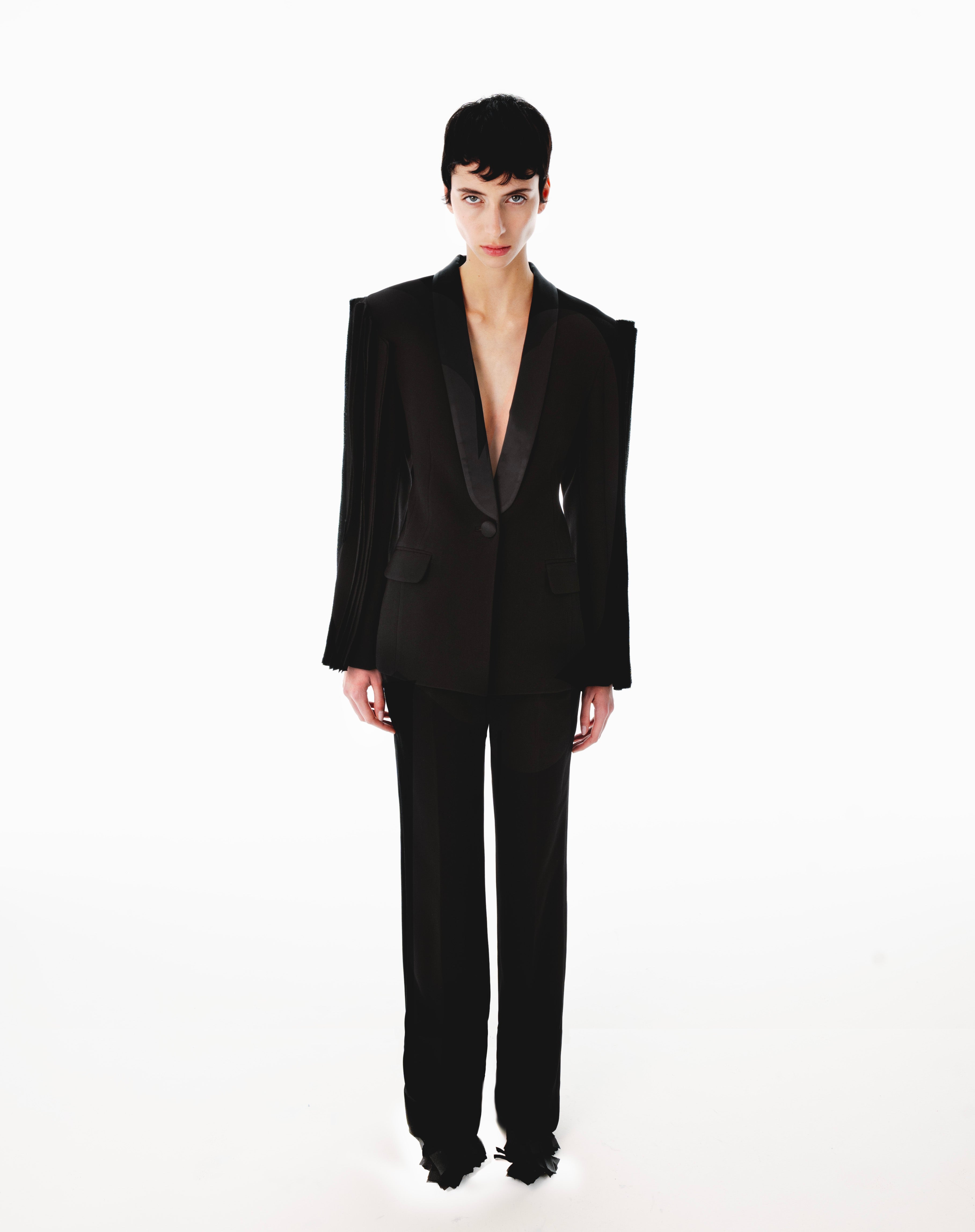 Two-Piece Tuxedo Style Suit