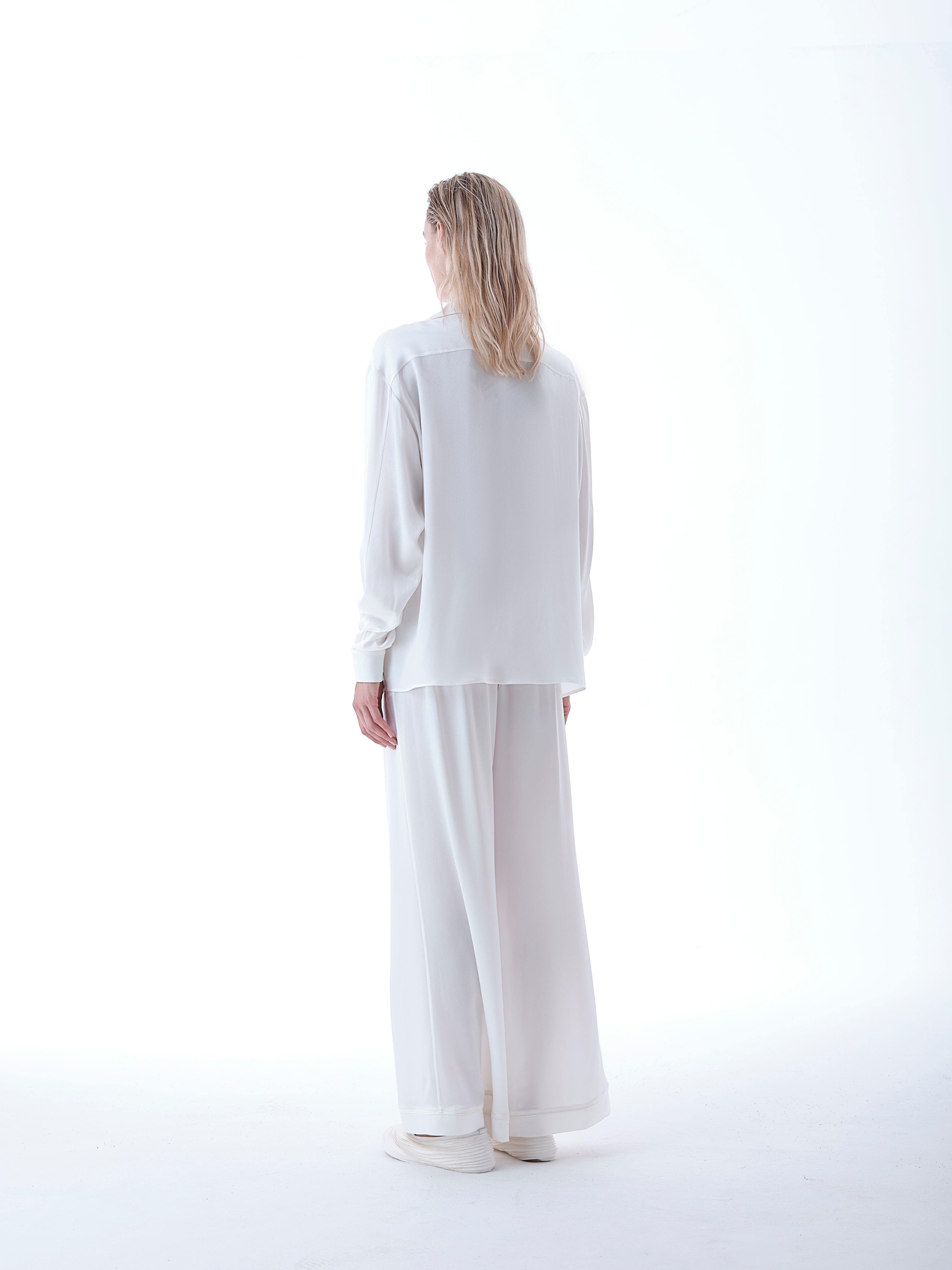 Satin Pyjama Inspired Shirt and Pants Set