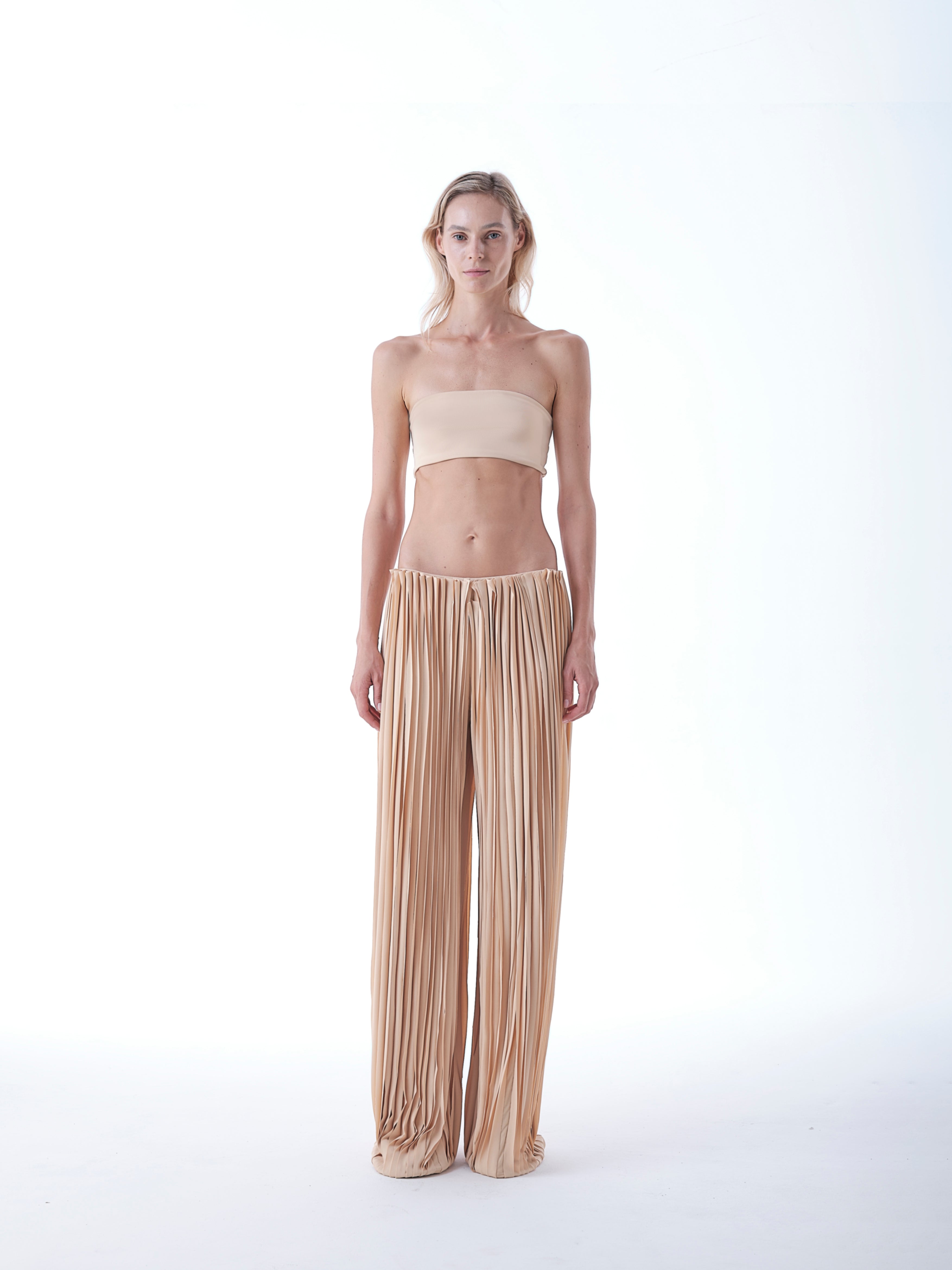 Jersey Top and Layered Pants Set