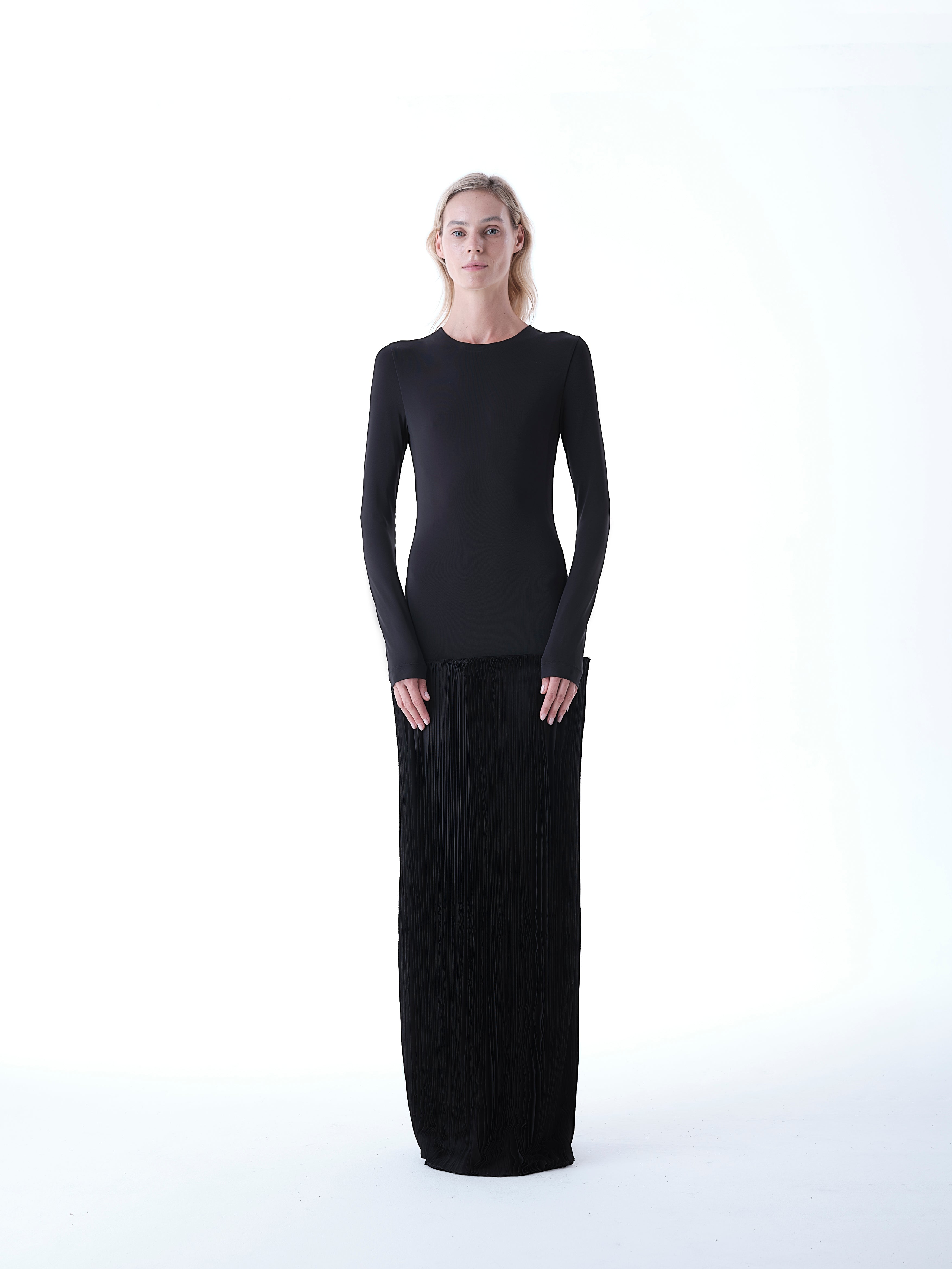 Flowing Long Jersey Dress