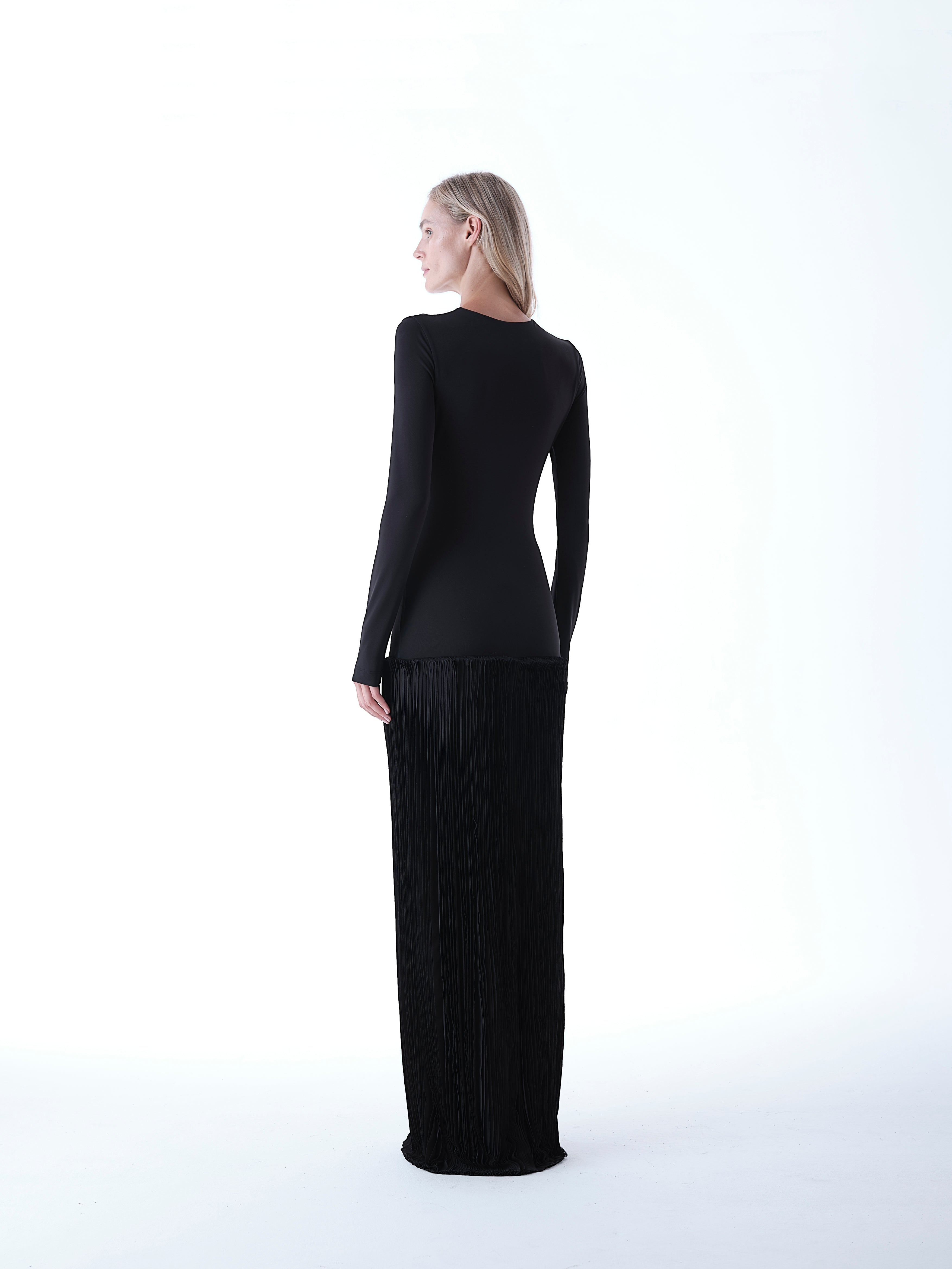 Flowing Long Jersey Dress