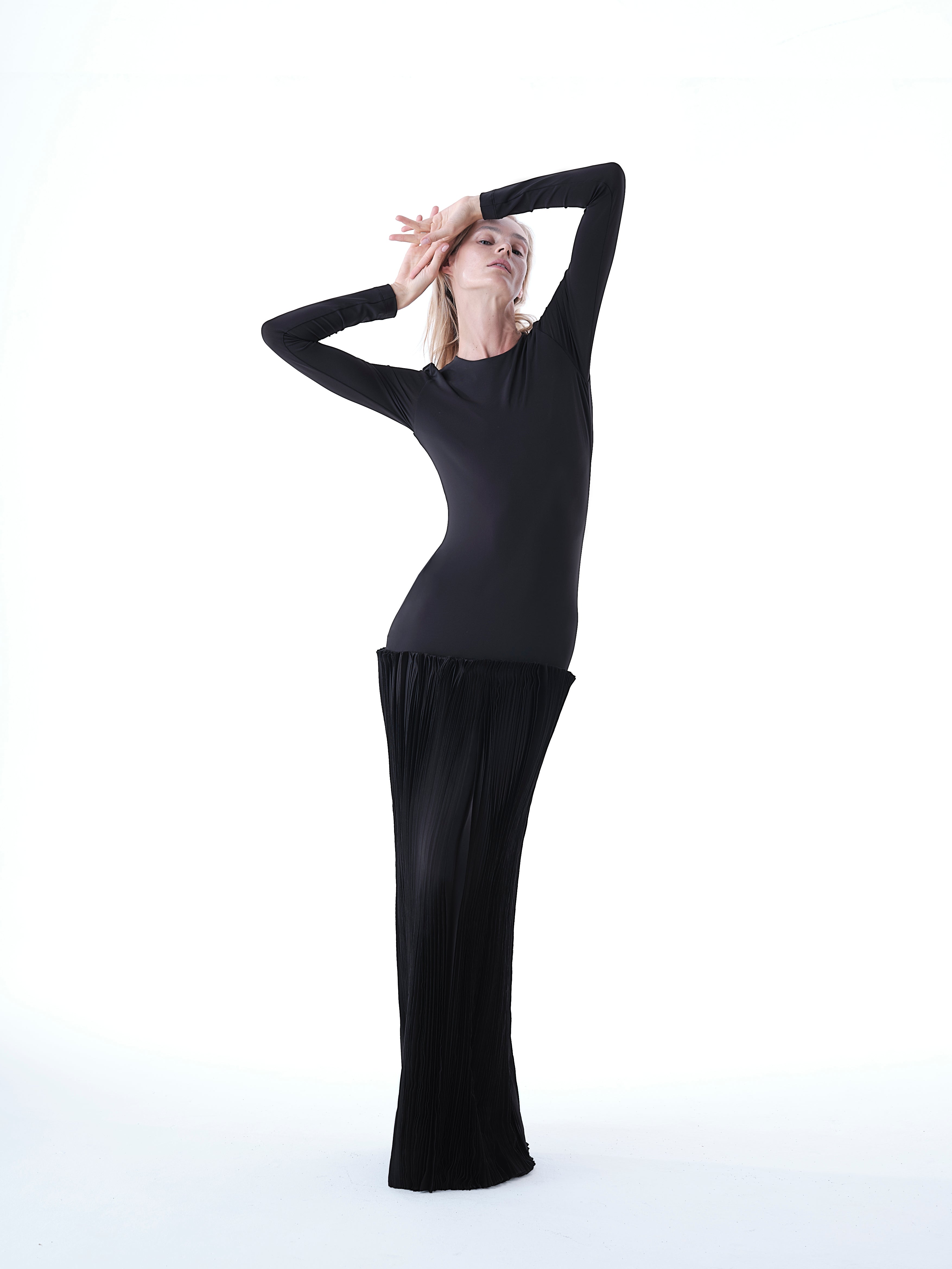 Flowing Long Jersey Dress